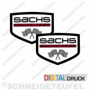 Sachs Racing Team Aufkleber weiss