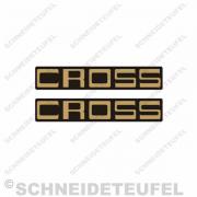 Kreidler Florett Cross Schriftzug Set