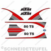 KTM 50 TS Komplettset rot