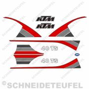 KTM 40 TS Komplettset rot