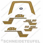 KTM 50 MSS Aufkleberset gold