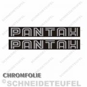 Ducati Pantah Motoraufkleber Chrom